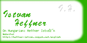 istvan heffner business card